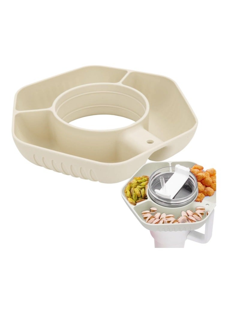 OASIS-TH Silicone Cup Snack Tray Snack Bowl for Stanley 40 oz Tumbler, Snack Tray, Reusable Snack Ring for Stanley Insulated Cup Accessories  - Image 1
