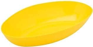 PARABRAHMA Colorful Melamine Serving Bowls, Plastic, 4 Pieces, Yellow, Red, Green, Blue - Image 2