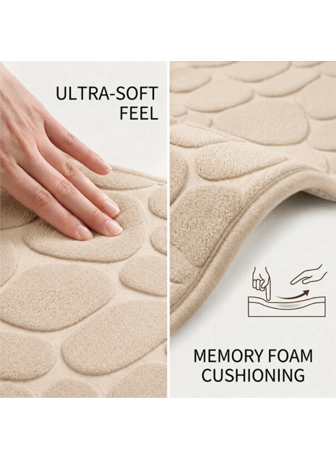 Reelyo Bathroom Rug Quick Dry Mats, Soft and Absorbent Bathroom Rugs, Rubber Backing Machine Washable Shower Floor Rugs, Bathmat Runner, Bathroom Home Decor Accessories（40*60cm） - Image 3