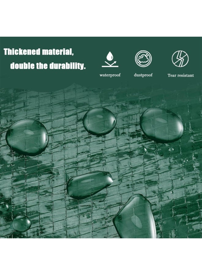 VTERLY Christmas Tree Storage Bag, Stores 90-inch Artificial Xmas Holiday Tree, Durable Waterproof Christmas Tree Bag, Zippered Bag, Strong, Durable Handles, Labeling Card Slot - Green - Image 3