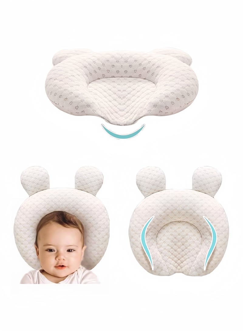 ColaBear Baby Pillows for Newborn Sleeping(0-12months) Prevent Flat Head Nursery Shaping Infant Unisex Latex Pillow Protection Support - Image 1