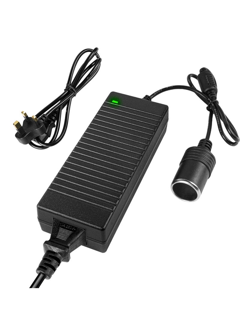 Generic - AC To DC Converter 100V ~ 240V to 12V 10A 120W Invertor Car Cigarette Lighter Socket AC/DC Power Supply Adapter Transformer For Tire Inflator, Car Refrigerator, Car Vacuum Cleaner,Cool Boxes - Image 1