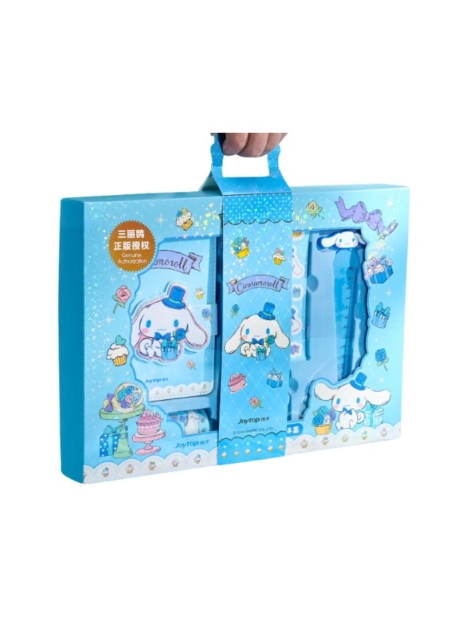Sanrio Cinnamoroll Stationery Gift Set, Blue Cartoon Character Design, Notebook and Pen School Supplies - Image 1