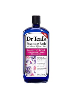 Menstrual Relief Foaming Bath with Pure Epsom Salt with Herbal Plant Complex  Essential Oils34 oz