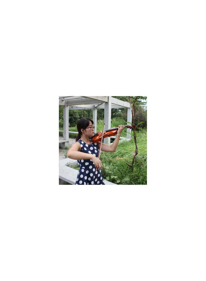 Megarya Megarya Student Violin for Beginners Kids & Adults Full Size Fiddle With Bow Rosin Carrying Case Solid Wood Instrument Violin 3/4  - Image 4