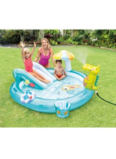 INTEX 57165-Gator Play Center Inflatable Swimming Pool for Kids, 201x170x84CM  - Image 2