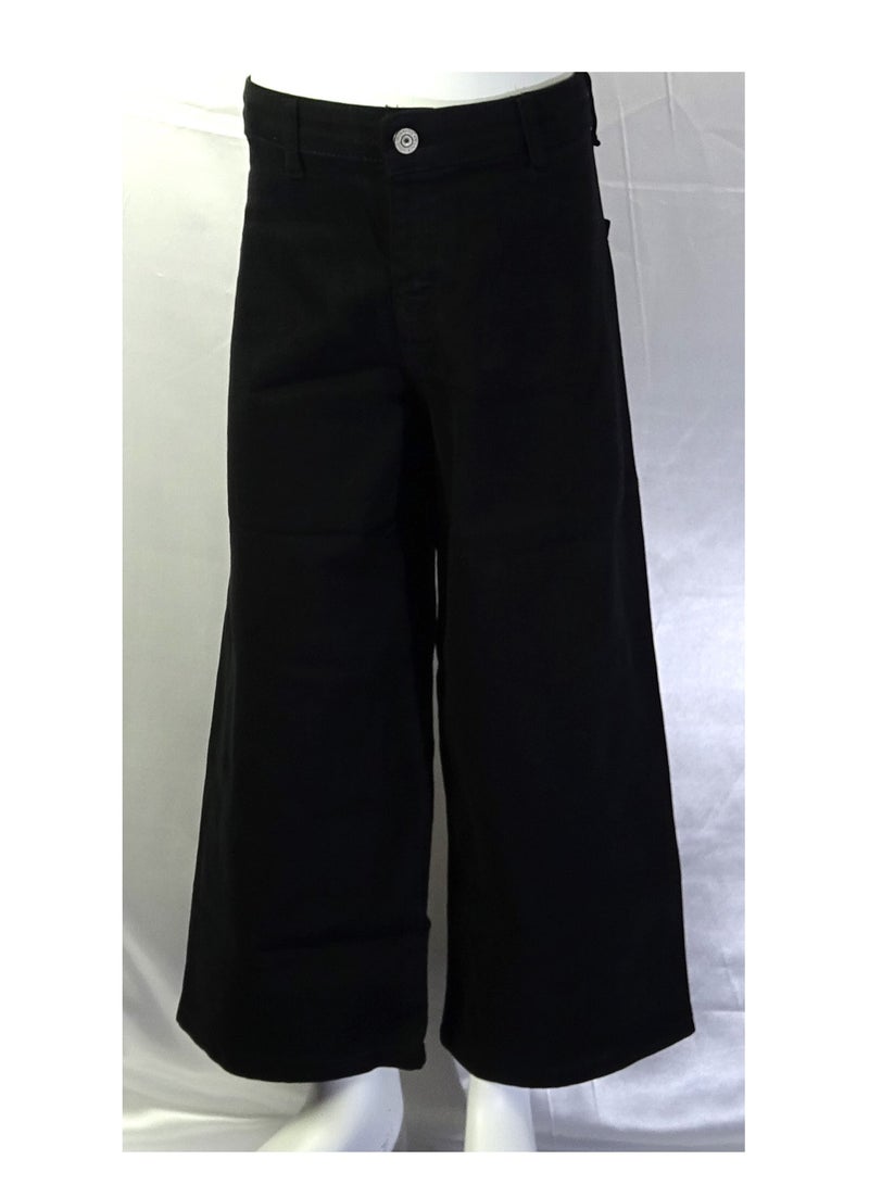 SHELTERE "Girls' denim jeans with a waistband button, solid color from Shelter Collection 23043" - Image 2