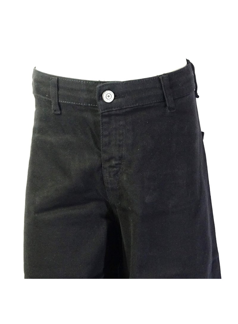 SHELTERE "Girls' denim jeans with a waistband button, solid color from Shelter Collection 23043" - Image 3