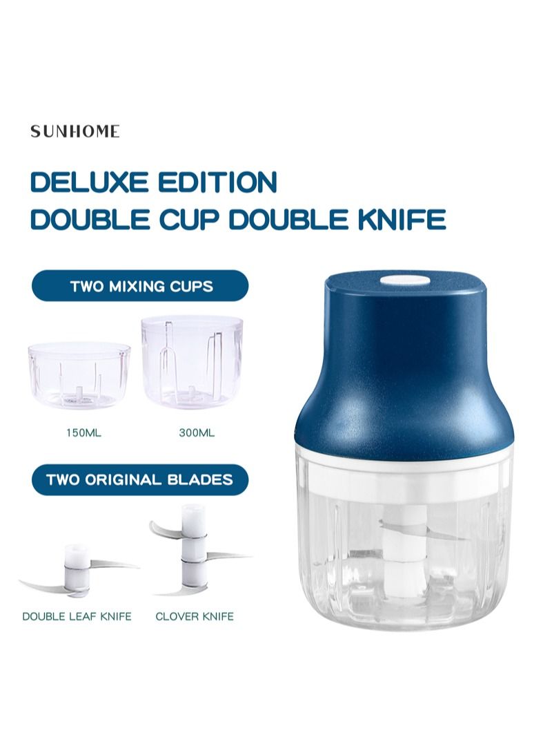 Sunhome SUNHOME 5-Pieces Mixer Grinder With Usb Blue  - Image 3