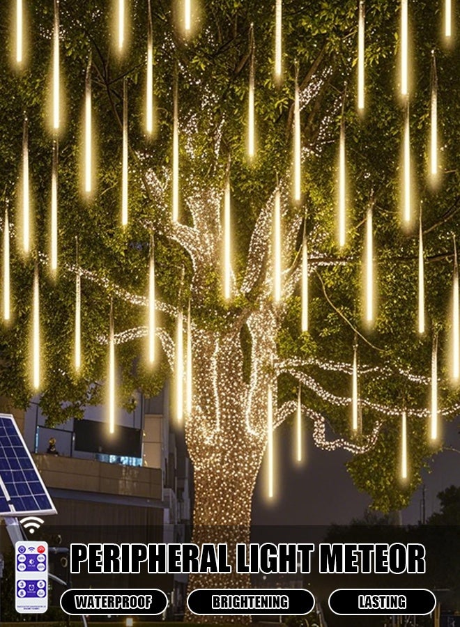 LED warm light flashing string lights, starry sky lights, internet-famous waterfall lights, restaurant flowing water decorative lights, applicable for Halloween, Christmas, wedding decorative light strings - Image 1