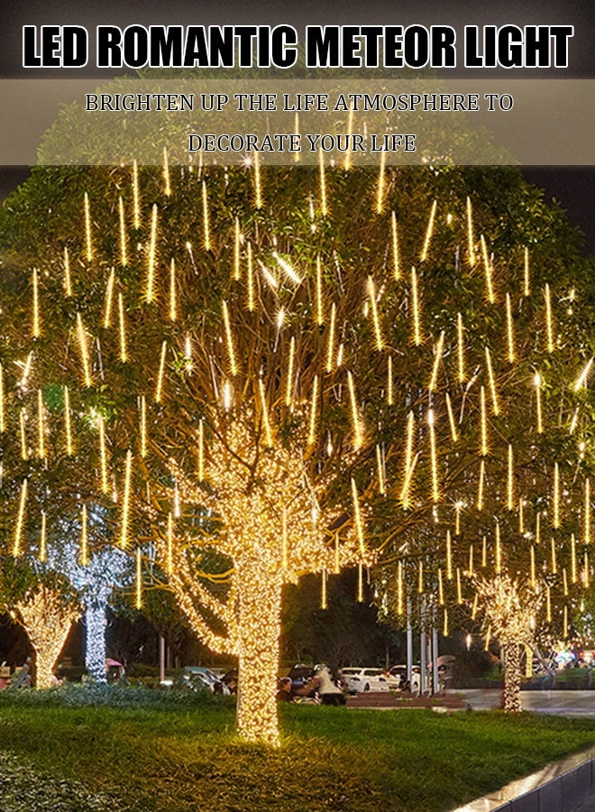 LED warm light flashing string lights, starry sky lights, internet-famous waterfall lights, restaurant flowing water decorative lights, applicable for Halloween, Christmas, wedding decorative light strings - Image 3