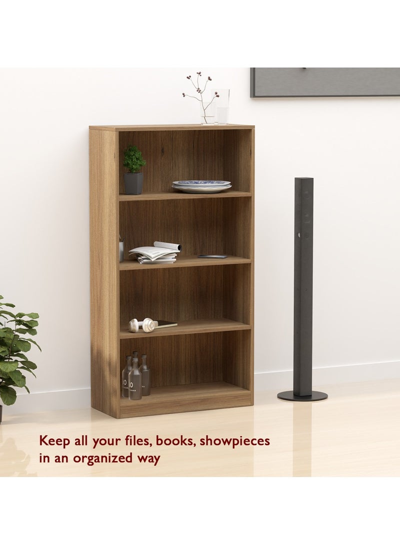 Mahmayi Mahmayi Wooden Storage Display Shelves 4-Tier Freestanding, Top Shelf for Decoration Ideal for Storing and Displaying your possessions - Zabrano - Image 3