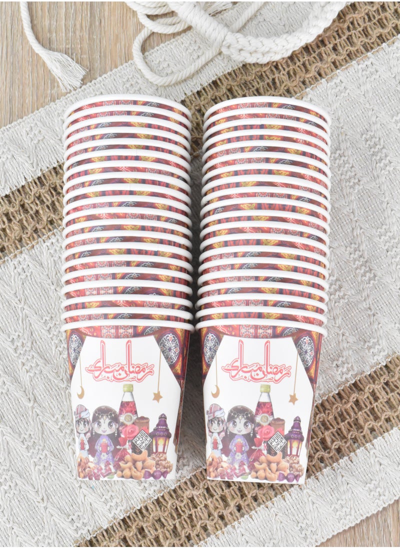 FUN MOMENT 40 Cups Paper Cups For Ramadan  - Image 3