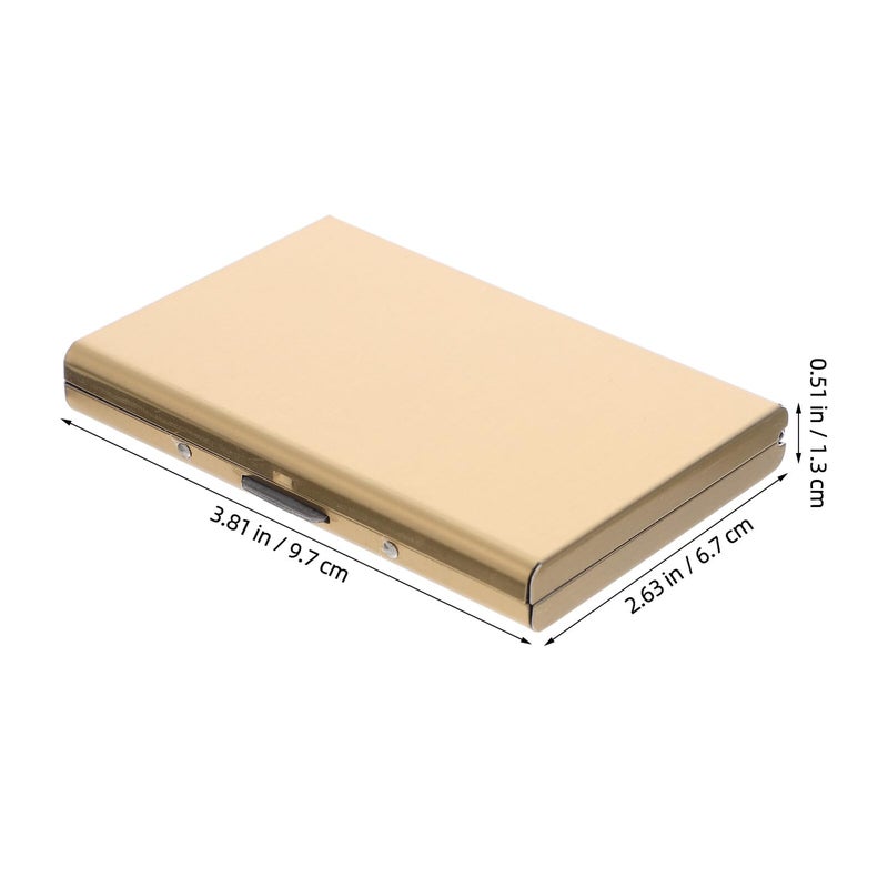 Stainless Steel Credit Card Holder Metal Business Card Organizer Wallet with 6 Slots Anti Demagnetization - Image 3