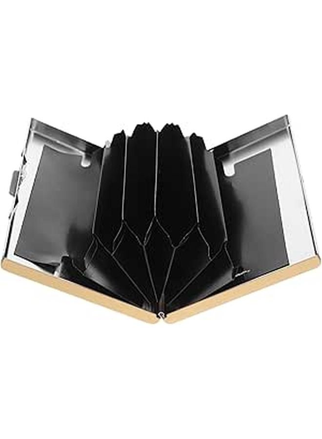 Stainless Steel Credit Card Holder Metal Business Card Organizer Wallet with 6 Slots Anti Demagnetization - Image 1
