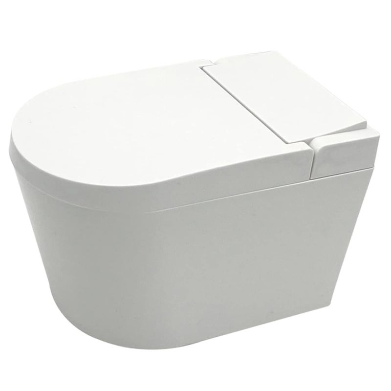 Mini Toilet Shaped Wall Mounted Ashtray Smokeless Indoor Outdoor Use Black - Image 2