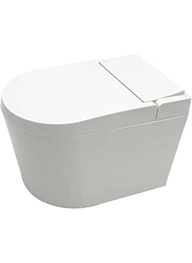 Mini Toilet Shaped Wall Mounted Ashtray Smokeless Indoor Outdoor Use Black - Image 1