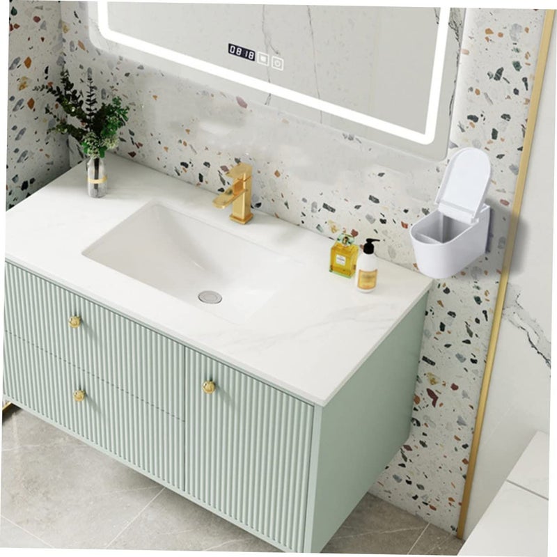 Mini Toilet Shaped Wall Mounted Ashtray Smokeless Indoor Outdoor Use Black - Image 4