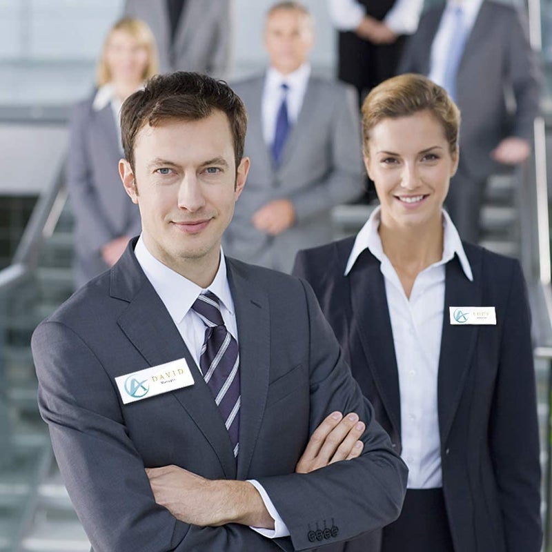 Wukong Magnetic Name Tags Kit, Magnetic Badge Holders w/ 3 Strong Neodymium Magnets, 3M Adhesive Tape, Clear Acrylic Mini Sign Display Holder and Printable Name Label, Business Name Tag/ID Badge Set of 20 - Image 5