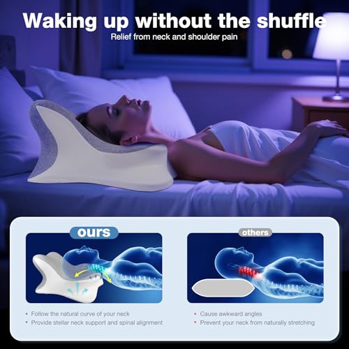 Ciavca Reading Pillow for Bed Adult Rest, Ergonomic Memory Foam Bed Reading Pillow Back Support, Headboard Wedge Pillows for Sitting Up, Chin & Prone Pillows for Watching TV/Couch/Sleeping/Floor - Image 5