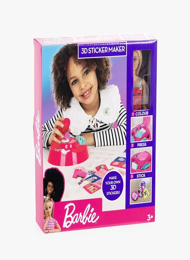 Barbie 3D Sticker Maker Including Barbie Doll - BRB-4930-FK-FO - Image 1