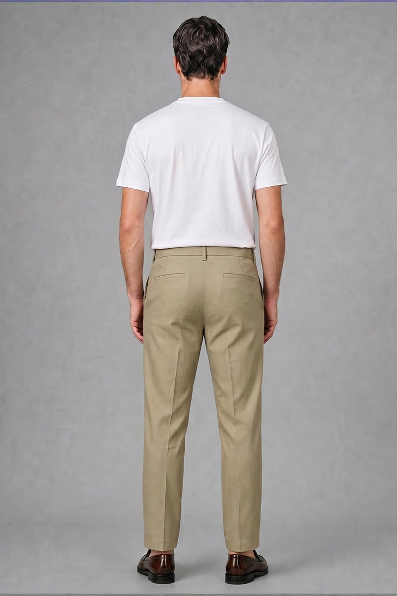DeFacto Green Man Regular Fit Elastic Waist Kaki Trousers Casual - Image 4