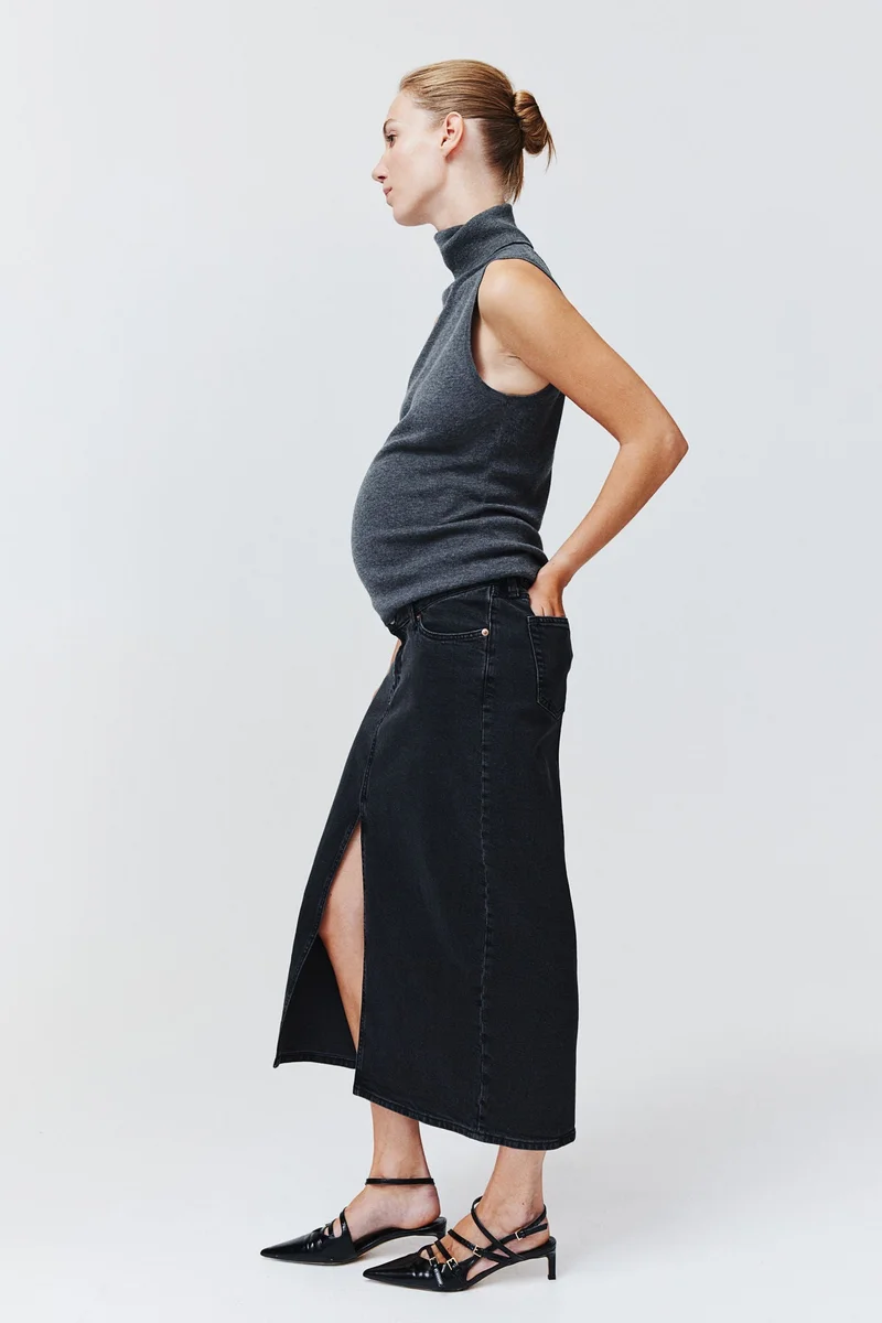 H&M Mama Before & After Denim Skirt