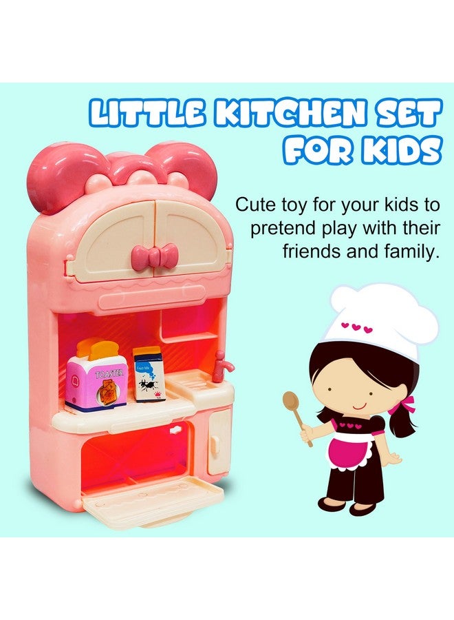VGRASSP Little Kitchen Set Toy for Kids with Simulating Small Cooking Accessories - Portable On-The-Go Pretend Play Toy for Boys and Girls - Color As Per Stock (Little Kitchen) - Image 4