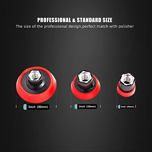 SPTA وسادات تلميع ميني SPTA، 25 مم 50 مم 80 مم مجموعة تلميع السيارات وسادات تلميع المركبات للحفاظ على الشمع والطلاء (32 قطعة) لجهاز التلميع الصغير -XBP123M58 - Image 4