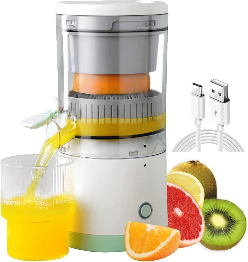 WISELIFE Rechargeable Citrus Juicer Orange Squeezer Mosambi Juicer Wireless Portable Juicer Blender with USB Charging Electric for Kitchen Travel Food TransportTravelPicnic Citrus Juicer - Image 1