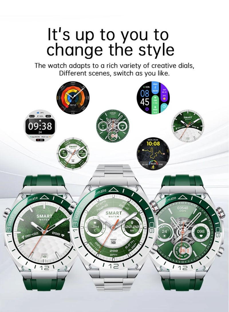 RollsTimi  Men's Smart BLUETOOTH Watch, 1.53 Inch Full Fit High-Definition Screen, IP67 Waterproof, Magnetic Wireless Fast Charging, Multiple Sports Modes, Sleep Monitoring, Bluetooth 3.0 Chip, RT SK41 - Image 2