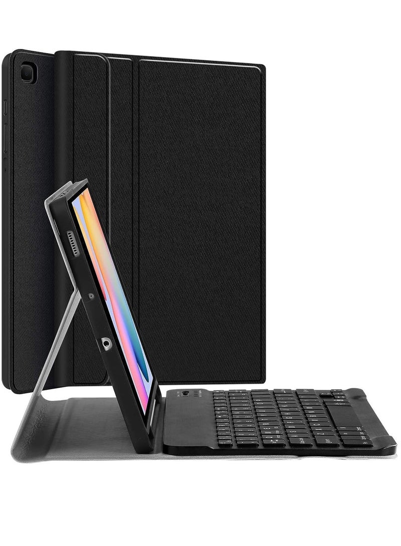 MUNTAQI Keyboard Case Compatible with Samsung-Galaxy-Tab S6 Lite 10.4", Smart Case with Keyboard and Magnetic Detachable Wireless Keyboard Cover with S Pen Holder - Image 1