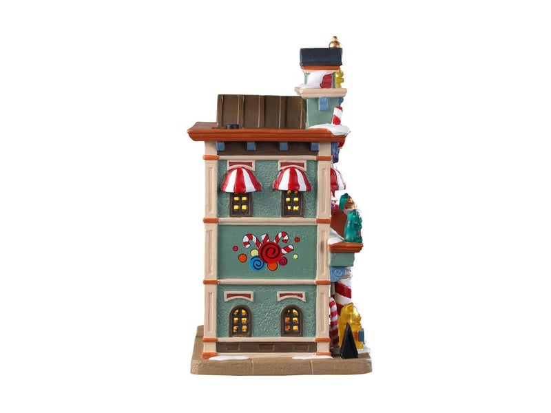 Lemax 95509 Bella's Bon Bons, New 2019 Caddington Village Collection, Porcelain Colorful Decorated Miniature Lighted Building, X'mas Decor/Gift/Collectible, On/Off Switch, 7.95" x 5.59" x 4.33" - Image 4