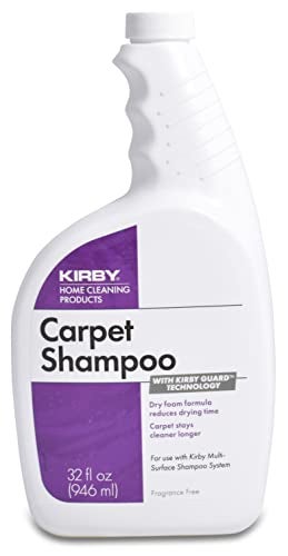 Kirby Shampoo & Stain Carpet Shampoo-Rug Remover & Odor Eliminator, Smell Neutralizer Solution-Remove Dog and Cat Stains, 32oz, Packing may Vary - Image 1