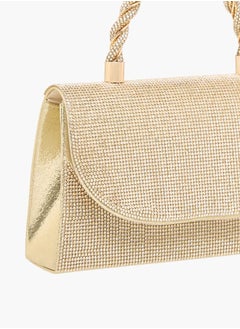 Flora Bella By Shoexpress Women's Studded Satchel Bag with Handle and Chain Strap  - Image 5