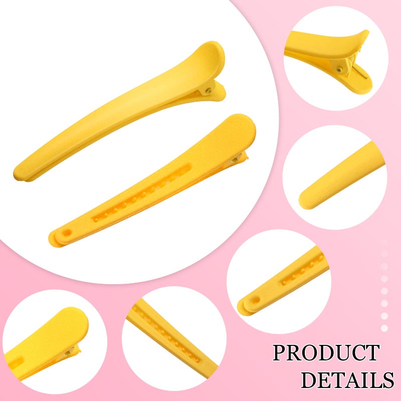 Geosar 24 Pcs Hair Sectioning Clips, Duck Billed Accessories for Styling, Plastic Hair Clips with Container, 2.95 Inch, Colorful, for Women(Colorful) - Image 4