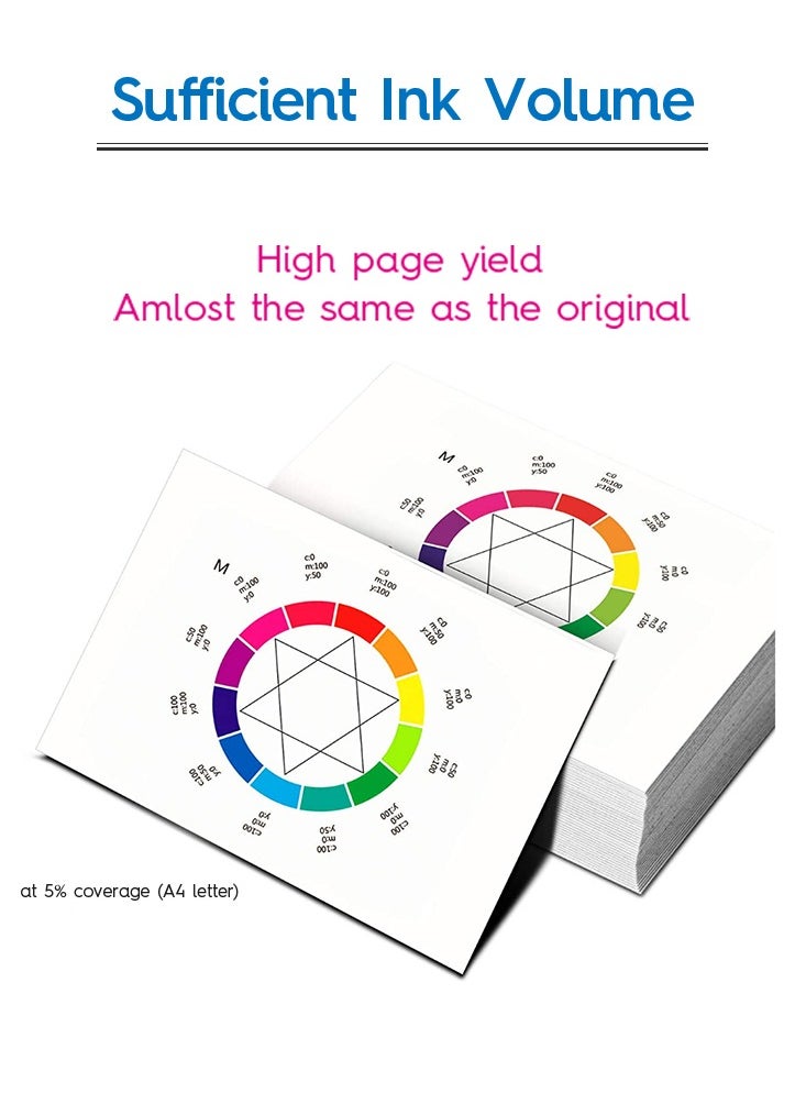 NexNova - Generic ink GI-40 for Canon 4-Pack PigmentBlack Cyan Magenta Yellow GI 40 for PIXMA G6040 G5040 GM2040 G7040 GM4040 - Image 1