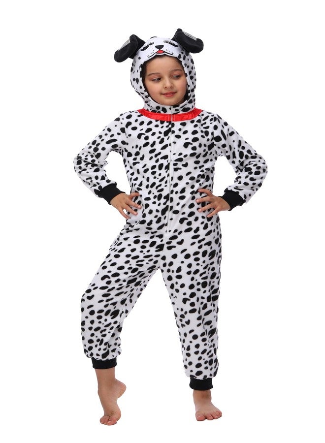 Leadtex Child Dalmatian costume for Kids Animal Onesie Halloween Cosplay Costume for Girls Boys M6-8 - Image 2