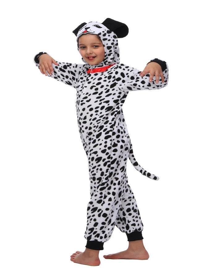 Leadtex Child Dalmatian costume for Kids Animal Onesie Halloween Cosplay Costume for Girls Boys M6-8 - Image 3