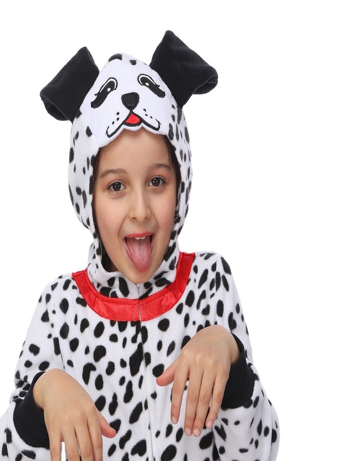 Leadtex Child Dalmatian costume for Kids Animal Onesie Halloween Cosplay Costume for Girls Boys M6-8 - Image 5