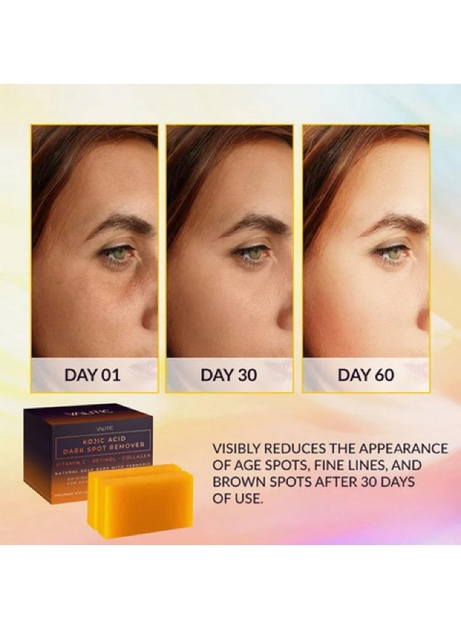 فاليتيك صابون بحمض الكوجيك لازالة البقع الداكنة و تفتيح البشرة من فاليتيك - قطعتين 200جرام - Image 2