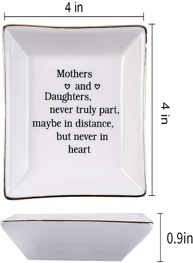 Ueerdand Gift for Mom from Daughter, Mother's Day, Christmas, Thanksgiving, Birthday Gift for Mother and Daughter Ceramic Ring Dish Decorative Jewelry Tray - Image 2