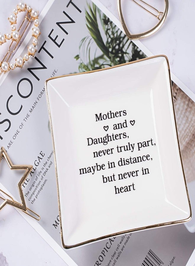 Ueerdand Gift for Mom from Daughter, Mother's Day, Christmas, Thanksgiving, Birthday Gift for Mother and Daughter Ceramic Ring Dish Decorative Jewelry Tray - Image 5