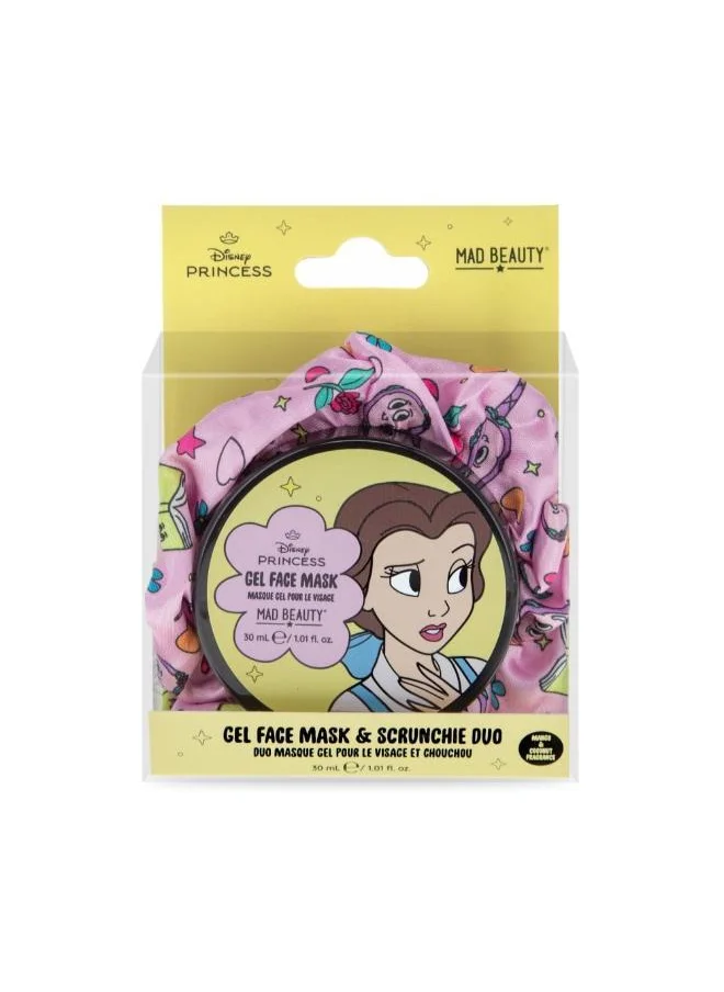 Mad Beauty Disney Princess Express Yourself - Gel Face Mask & Scrunchie Set Belle