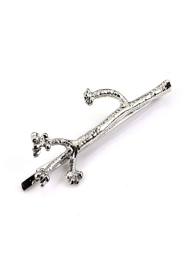 Fodattm Set of 3 Vintage Tree Branch Hair Clip Barrette Women Lady Hair Pin Head Dress DIY Hair Accessories (Silver) - Image 4