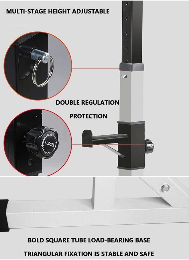 Occuwzz Adjustable Fitness Squat Frame Heavy Barbell Rack Strength Training Home Gym Equipment  - Image 5