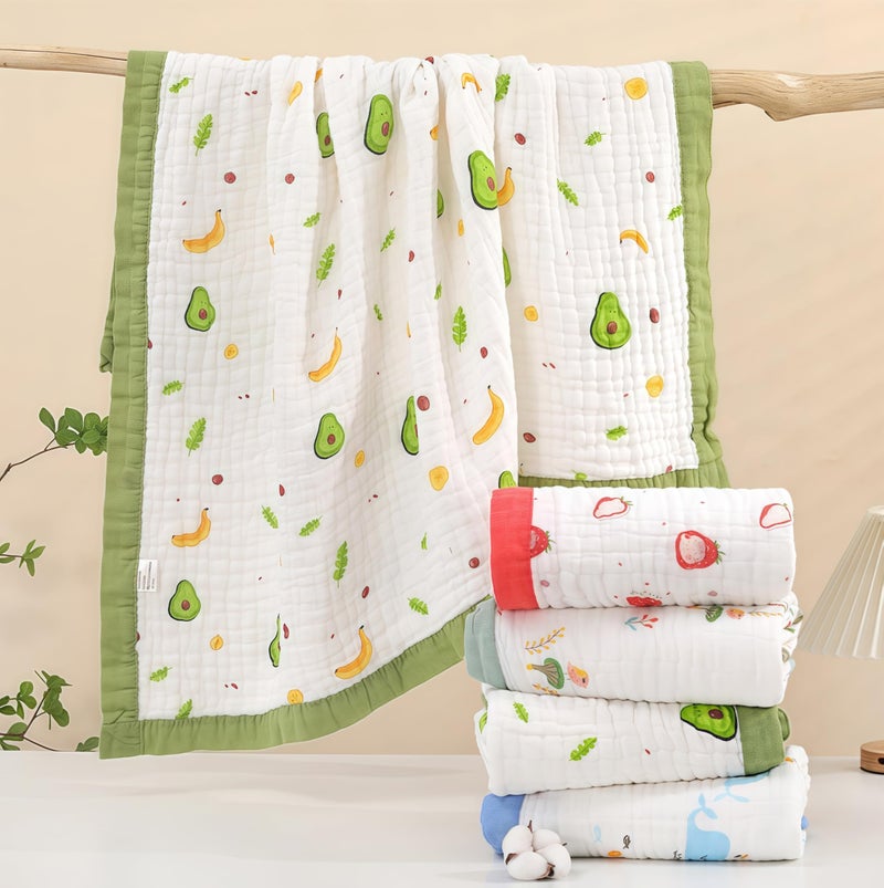 SEVDO Muslin Quilt Baby Blankets 43 * 43in, Neutral Toddler Cooton Swaddle Blanket, Soft Receiving Blankets for Unisex Baby Girl Boy,Cobijas para Bebe, Newborn Nuilt Crib - Image 5
