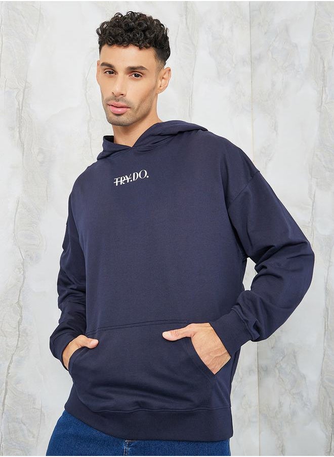 Styli Minimal HD Print Oversized Terry Hoodie  - Image 1