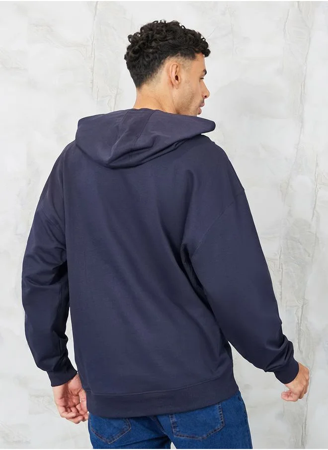 Styli Minimal HD Print Oversized Terry Hoodie