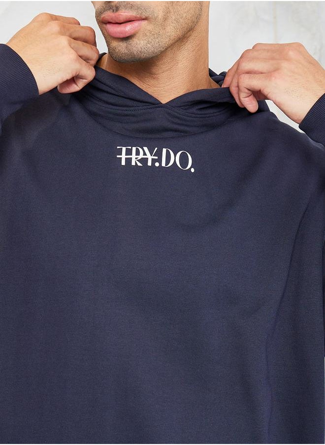 Styli Minimal HD Print Oversized Terry Hoodie  - Image 3